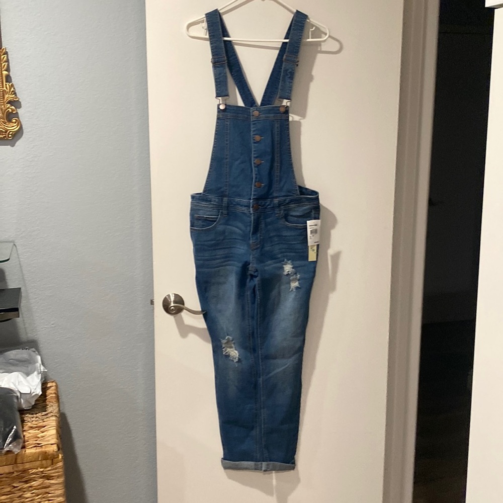 Denim overalls